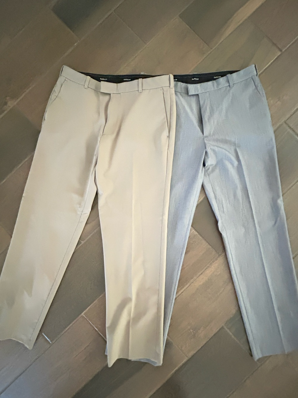 Light Beige and Heather Gray men’s dress pant